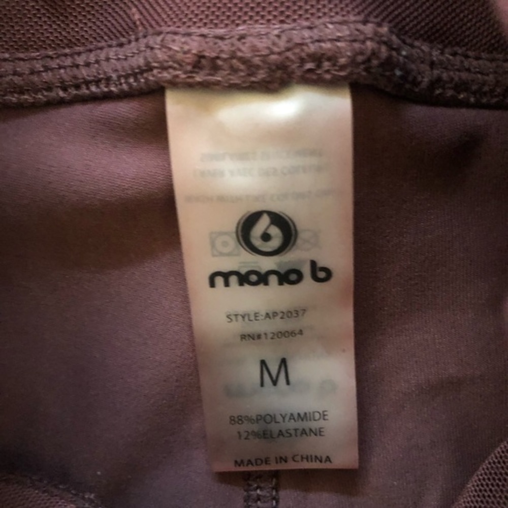 mono b black athletic workout yoga legging medium - Picture 4 of 4